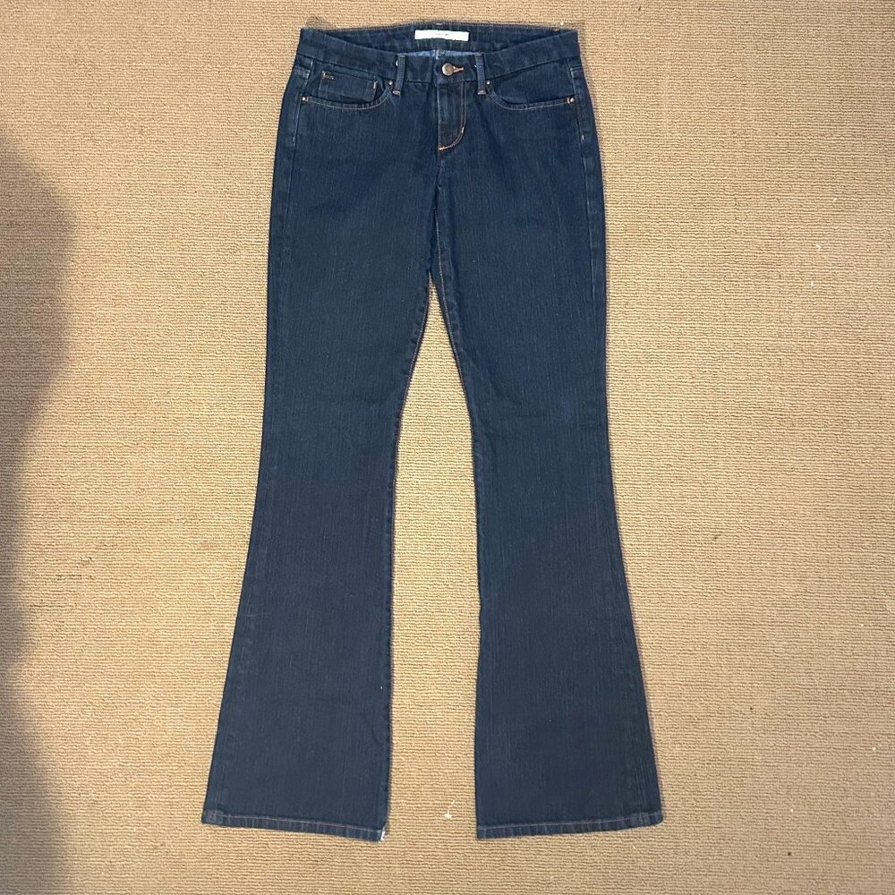 Joe's Jeans dark wash low rise flare jeans size 28